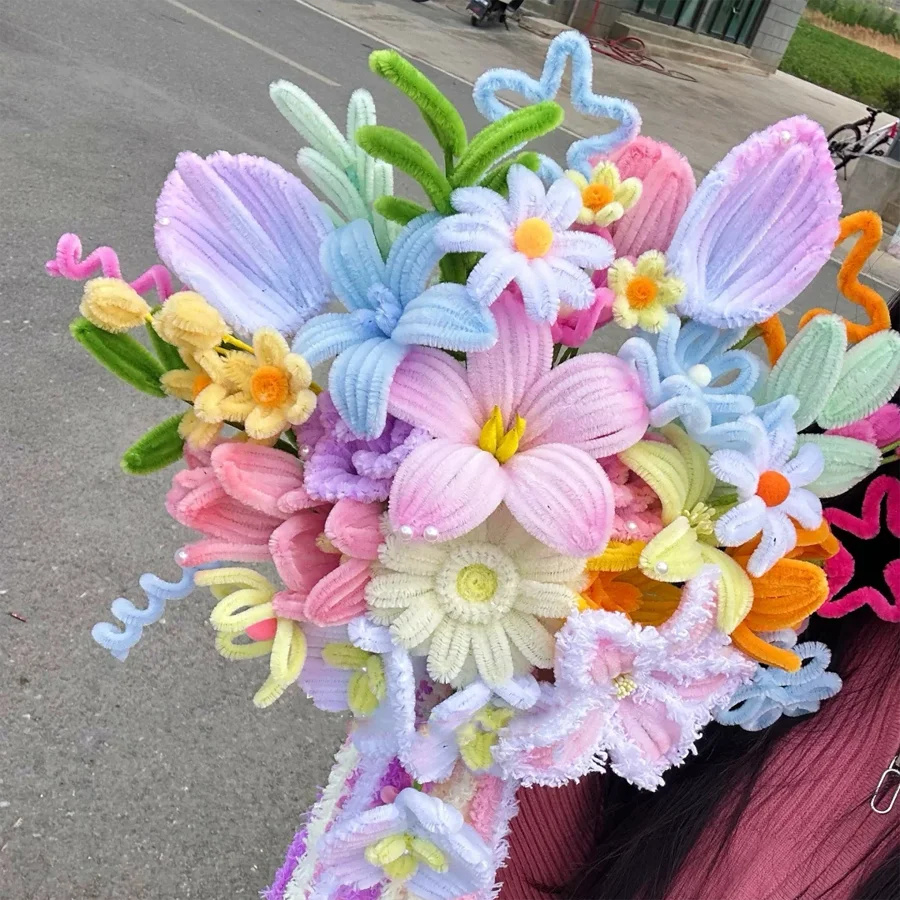 12 Inch Pipe Cleaners Chenille Stems 500 and 600 Piece Sets Bulk Craft Supplies for DIY Art Projects