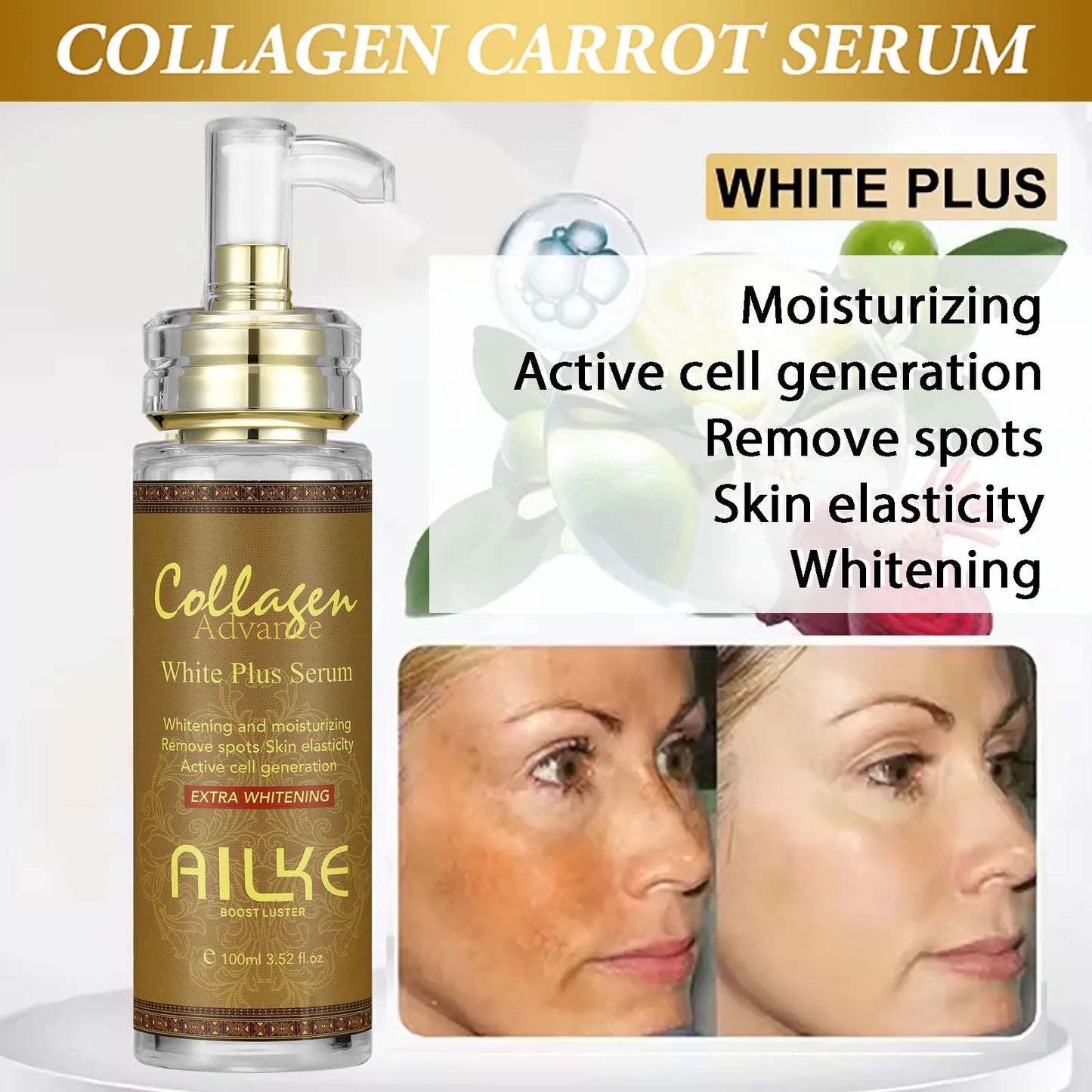 AILKE Collagen 5 In 1 Skin Care Kit For Face And Body Restore Elasticity Brighten And Even Skin Tone