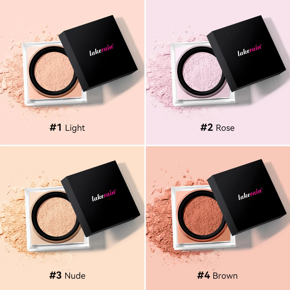 Loose Baking&Setting Powder Long Lasting Oil Control Natural Face Matte Waterproof Brighten Loose Powder Makeup Cosmetics
