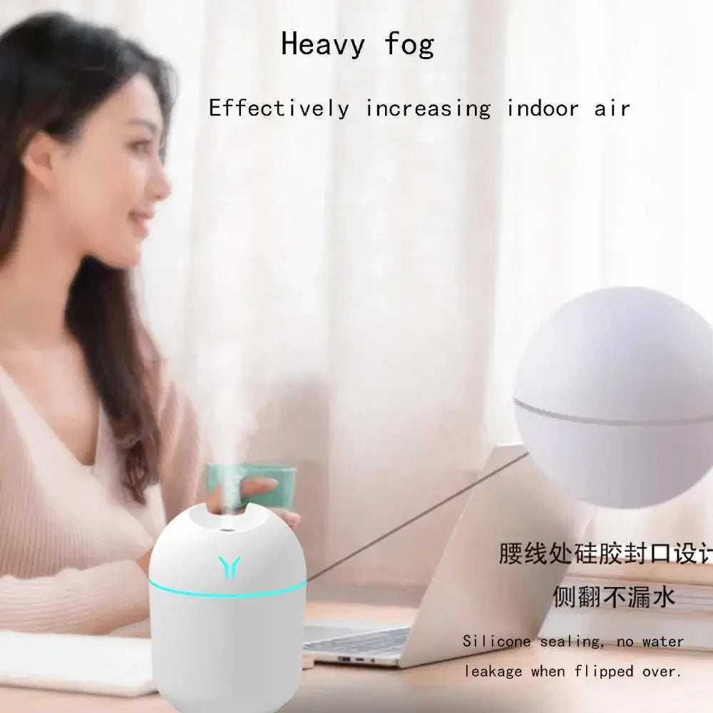 ATMDOG 250ML Car Humidifier Aromatherapy Diffuser USB Powered Quiet Operation Auto Shut Off For Car Use
