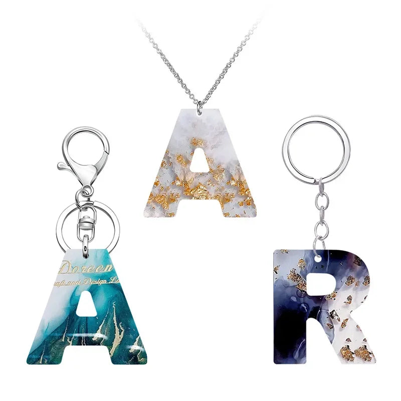 Alphabet Epoxy Resin Silicone Mold DIY Letter And Number Pendant Keychain Earring Jewelry Casting Mold