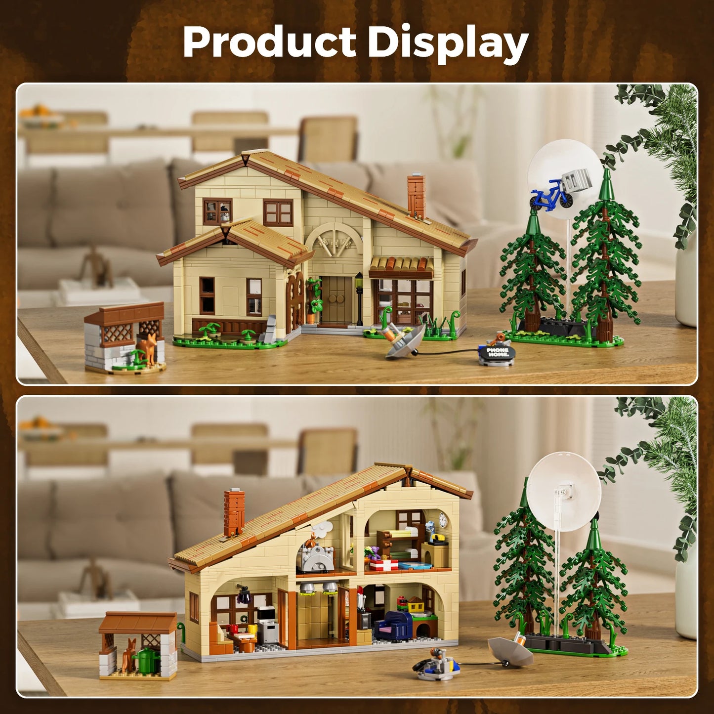 The Extra-Terrestrial House Building Blocks Set Christmas Gift for Fans and Adults (1452 PCS)