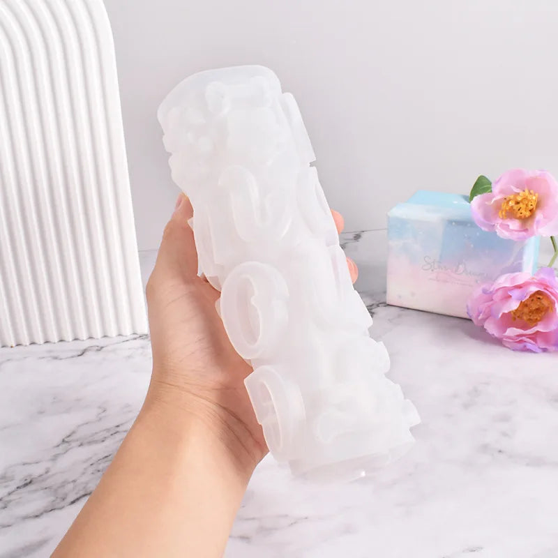 Alphabet Epoxy Resin Silicone Mold DIY Letter And Number Pendant Keychain Earring Jewelry Casting Mold