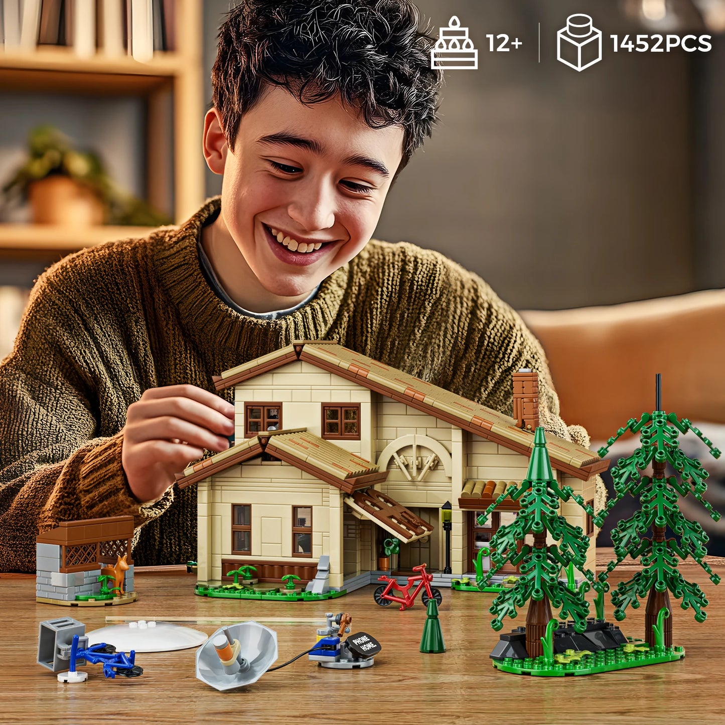 The Extra-Terrestrial House Building Blocks Set Christmas Gift for Fans and Adults (1452 PCS)
