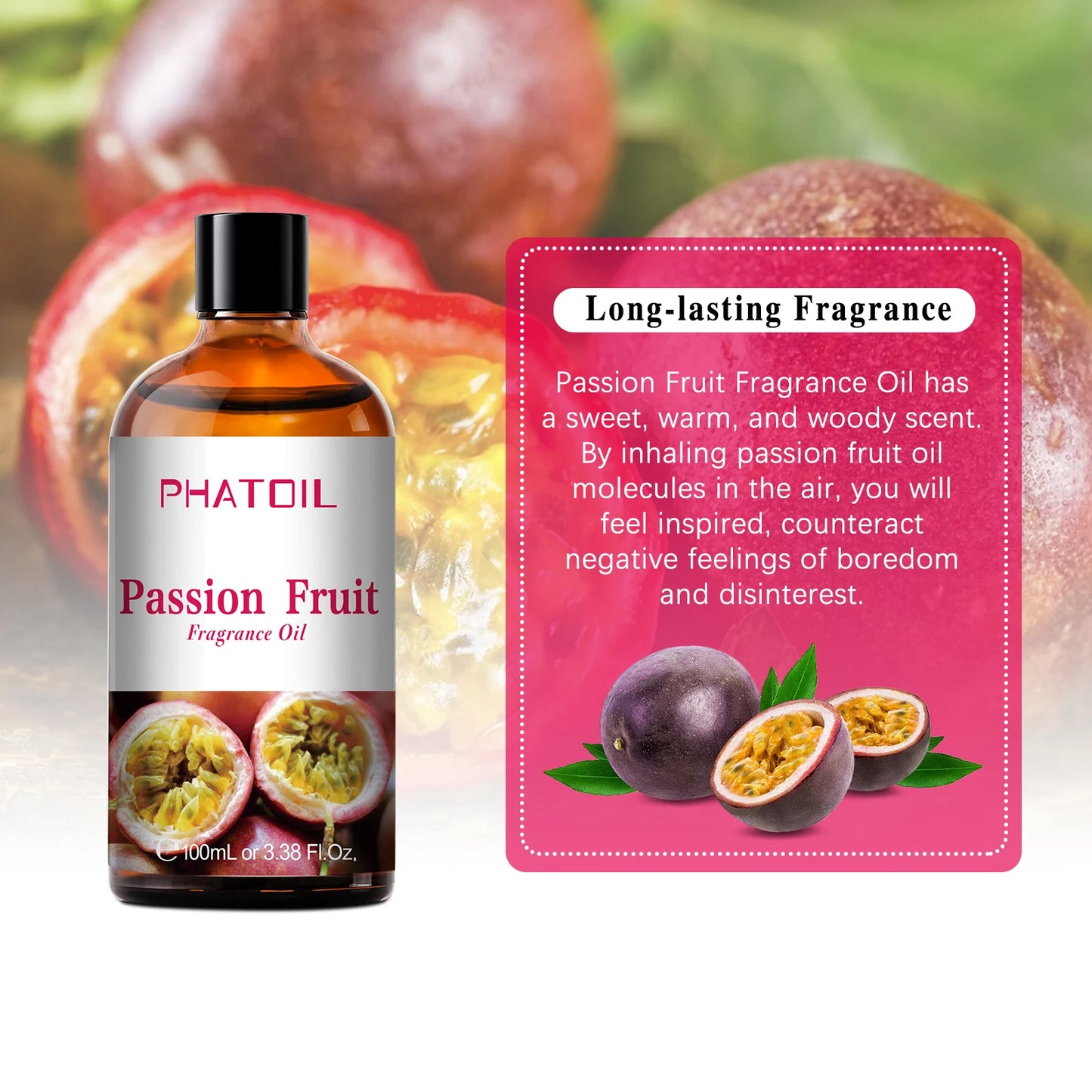 PHATOIL 100ML Fruit Fragrance Oil for Aroma Diffuser Candles Soap Making Coconut Vanilla Green Apple Cranberry Cucumber Melon