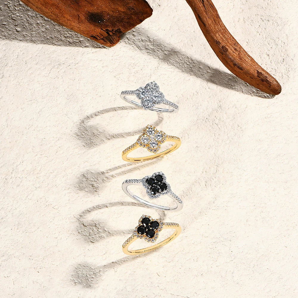 Moissanite Ring D Color VVS1 925 Sterling Silver For Women Jewelry Birthday Gift Shipping From USA