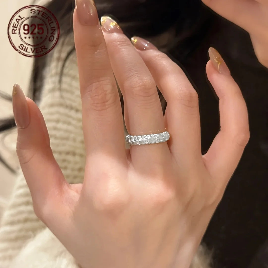 18K Gold Plated Lab Diamond Ring for Women 925 Silver Zircon Geometric Prong Setting Engagement Jewelry Gift