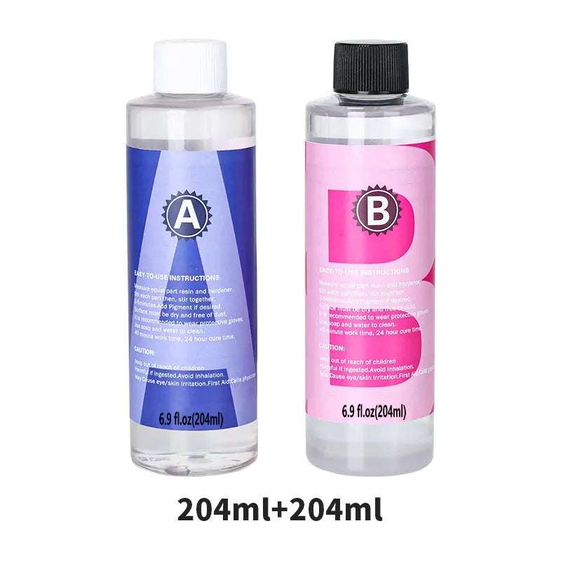 1:1 Crystal Clear Epoxy Resin Kit High Gloss Bubbles Free For Coating And Casting Art Resin Supplies DIY Jewelry Making