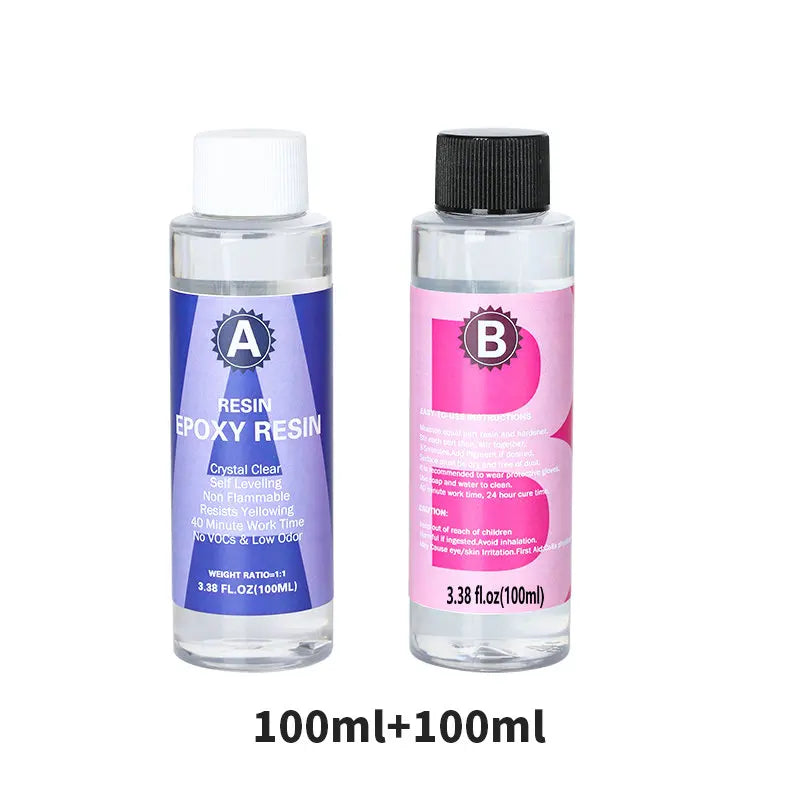 1:1 Crystal Clear Epoxy Resin Kit High Gloss Bubbles Free For Coating And Casting Art Resin Supplies DIY Jewelry Making