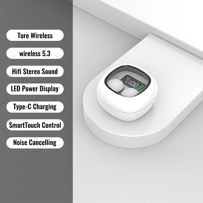 SK TWS Mini Bluetooth Wireless Earphones In-Ear Music Headphones HIFI Stereo Sports Waterproof Earbuds Headset With Mic