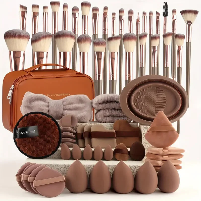 3 To 20 Pcs Premium Makeup Brushes Set Soft Fluffy Synthetic Bristles For Foundation Eyeshadow Blush Kabuki Tools
