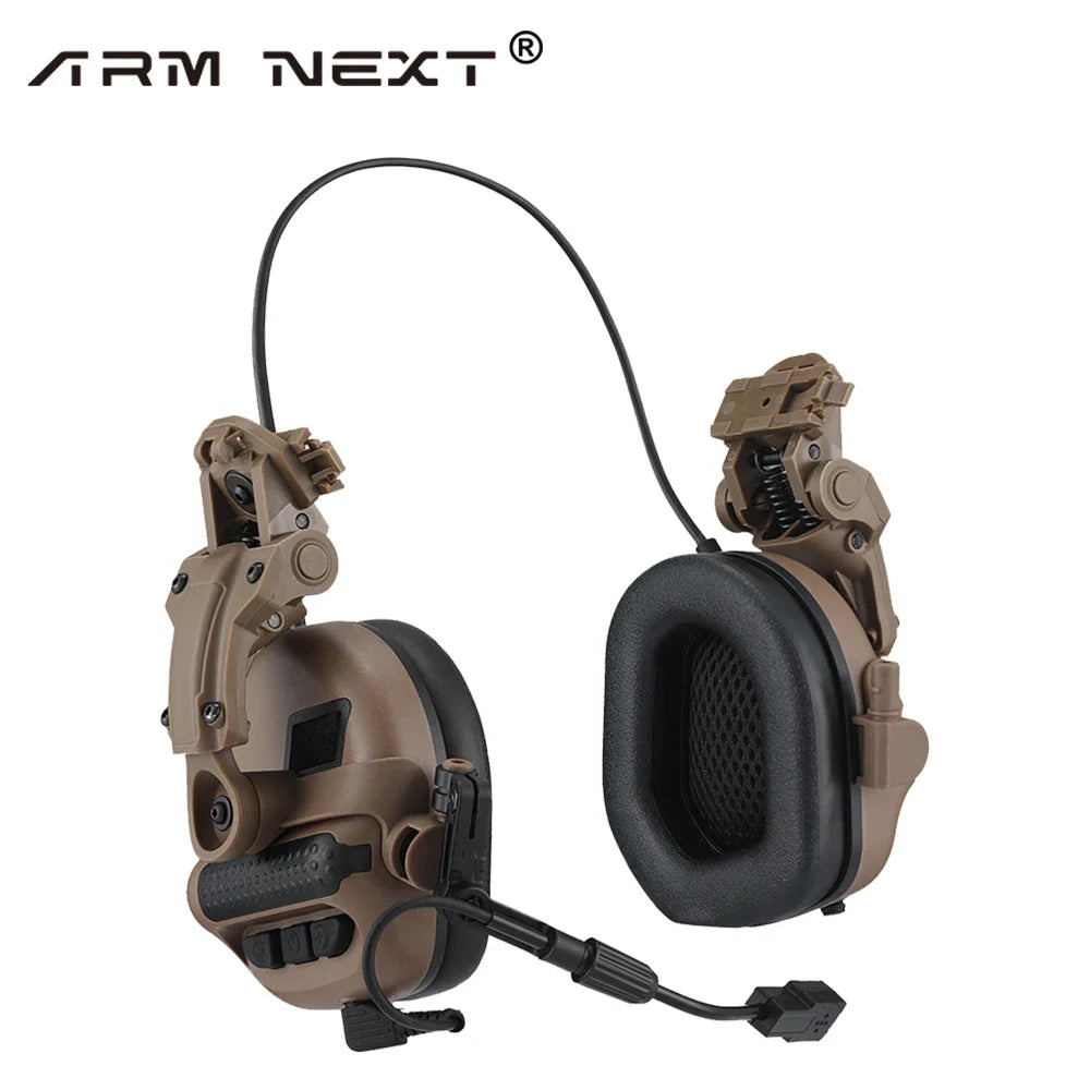 Arm Next Tactical Headset Helmet Version Without Pickup And Active Noise Reduction PTT Shooting Earphone