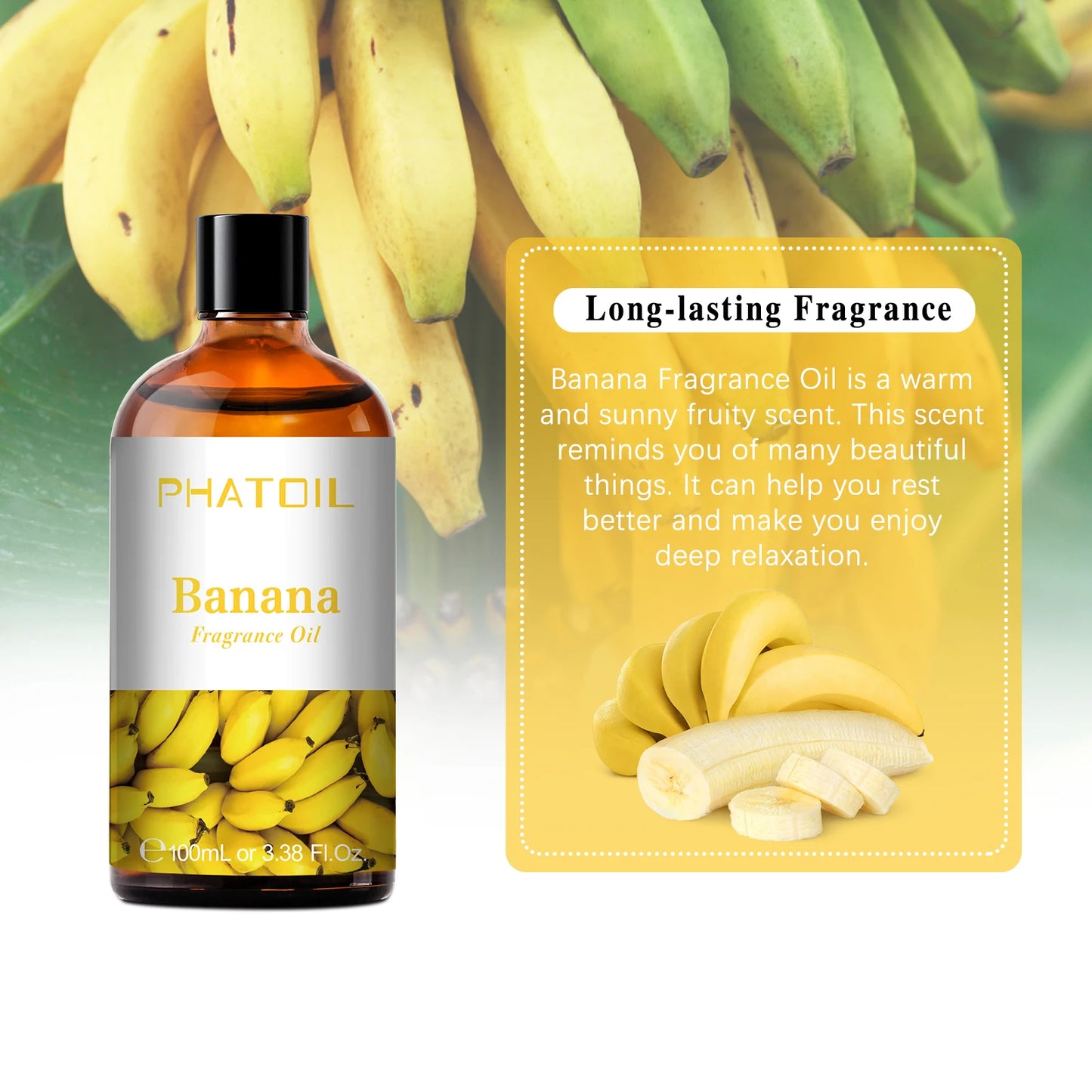 PHATOIL 100ML Fruit Fragrance Oil for Aroma Diffuser Candles Soap Making Coconut Vanilla Green Apple Cranberry Cucumber Melon