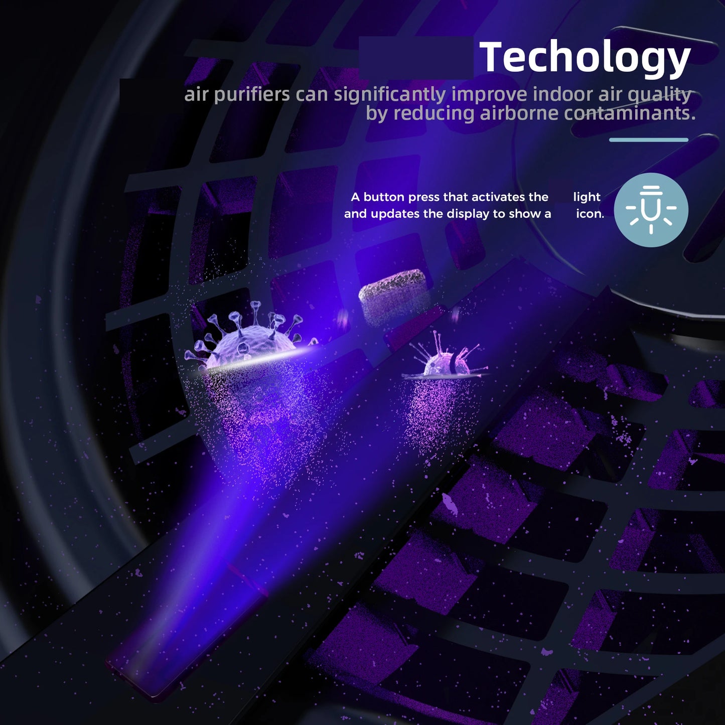 AROEVE MK07 Air Purifier for Pet Dander up to 1504 Sq Ft with Touch Control 3 Speed Smart Timer and Washable Filters