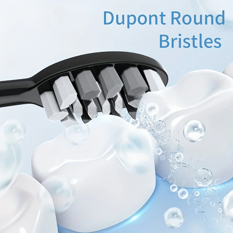 Electric Toothbrush Rotary Cleaning Teeth Brush Waterproof Electronic Tooth Brush and Timer Rechargeable Toothbrush with 10 Head