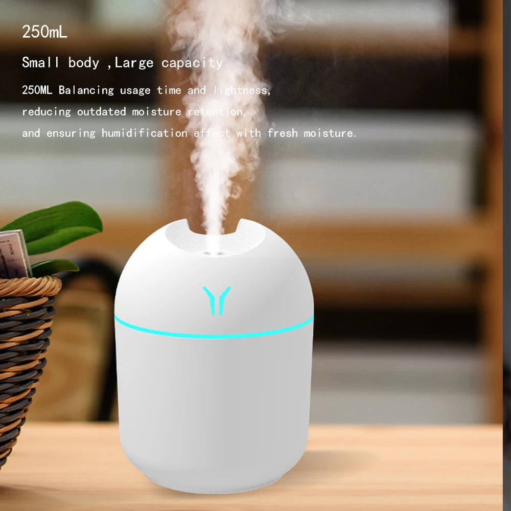 ATMDOG 250ML Car Humidifier Aromatherapy Diffuser USB Powered Quiet Operation Auto Shut Off For Car Use