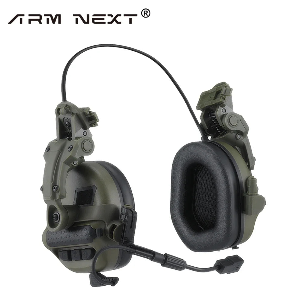 Arm Next Tactical Headset Helmet Version Without Pickup And Active Noise Reduction PTT Shooting Earphone