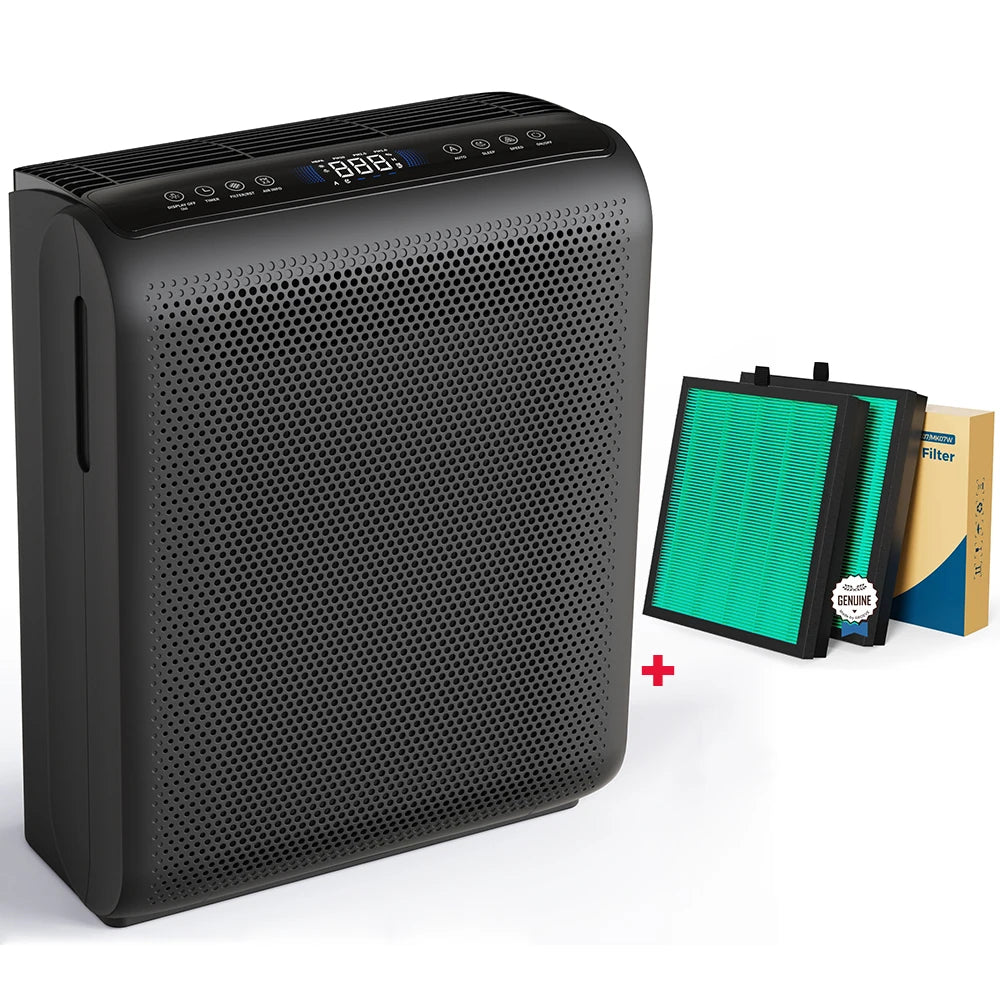 AROEVE MK07 Air Purifier for Pet Dander up to 1504 Sq Ft with Touch Control 3 Speed Smart Timer and Washable Filters
