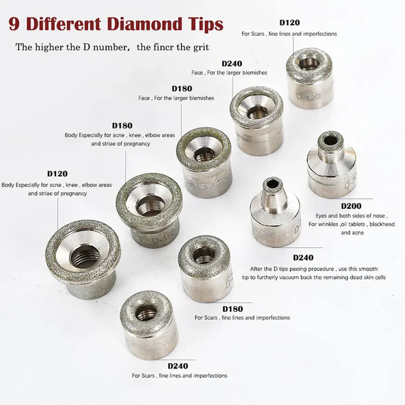 Professional Diamond Microdermabrasion Machine Power for Home Use Facial Skin Care Equipment Dermabrasion