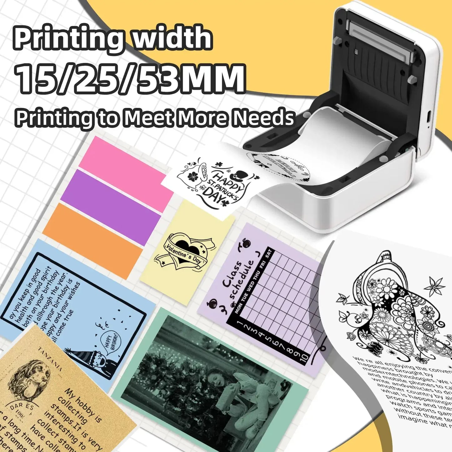 Phomemo M02 Pro Pocket Printer 300DPI Direct Thermal Bluetooth Portable Mini Printer For iOS Android For Study And Work