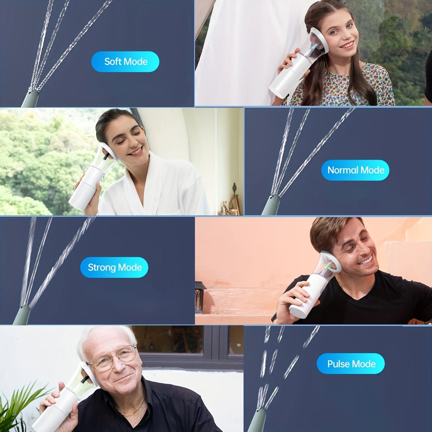 Portable Electric Ear Wax Removal Device With Four Modes Safe Ear Irrigation Tool For Home Use