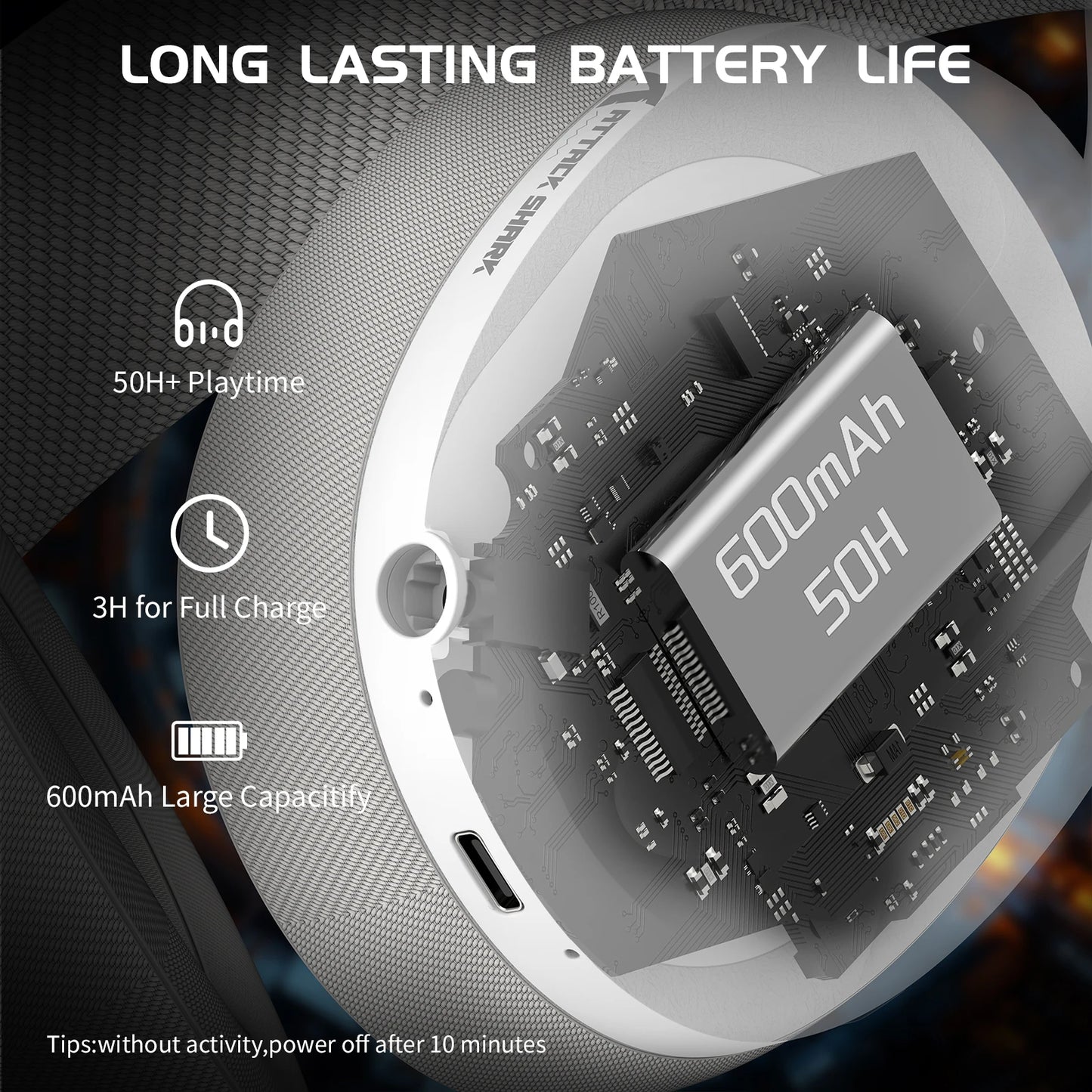 Attack Shark L80 Ultra Light Tri Mode Wireless Gaming Headset For PC PS4 PS5 Switch Xbox