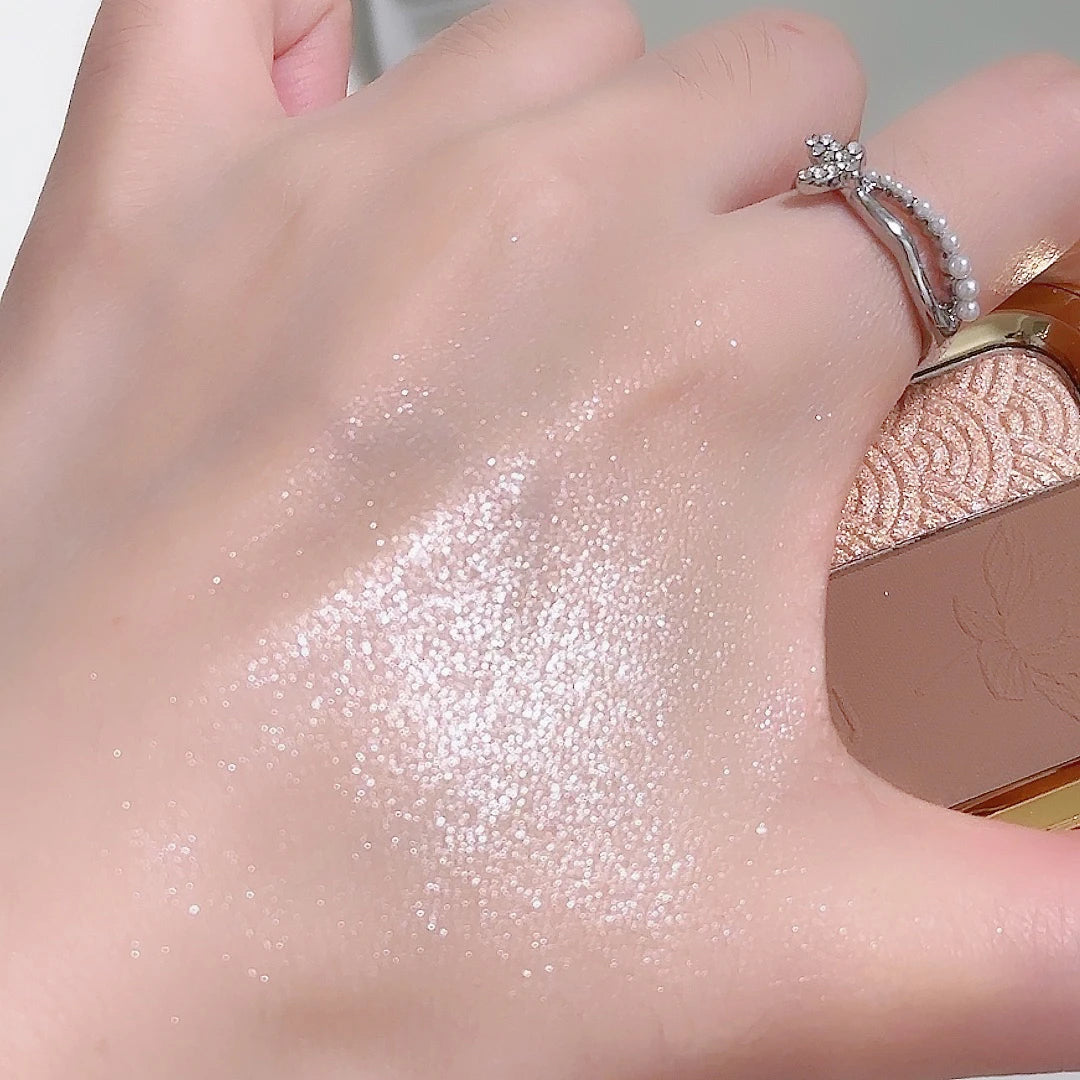 Two Color Eyeshadow Palette Easy To Apply With Matte Shimmer And Highlighter For Contouring Waterproof Long Lasting 4.3g