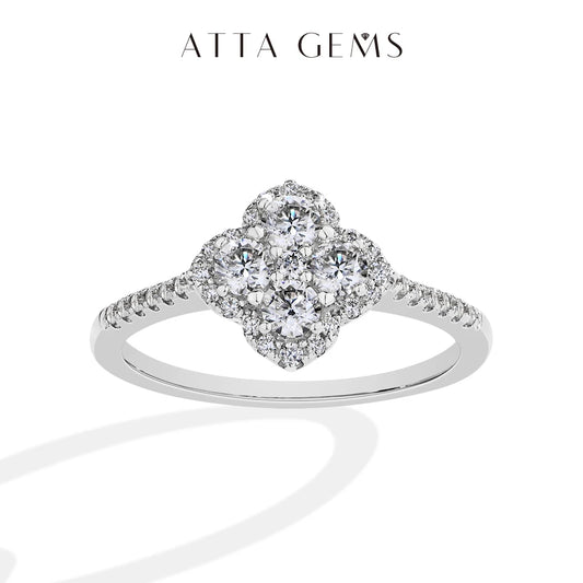 Moissanite Ring D Color VVS1 925 Sterling Silver For Women Jewelry Birthday Gift Shipping From USA