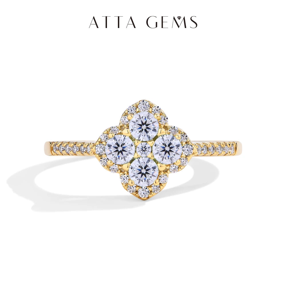 Moissanite Ring D Color VVS1 925 Sterling Silver For Women Jewelry Birthday Gift Shipping From USA