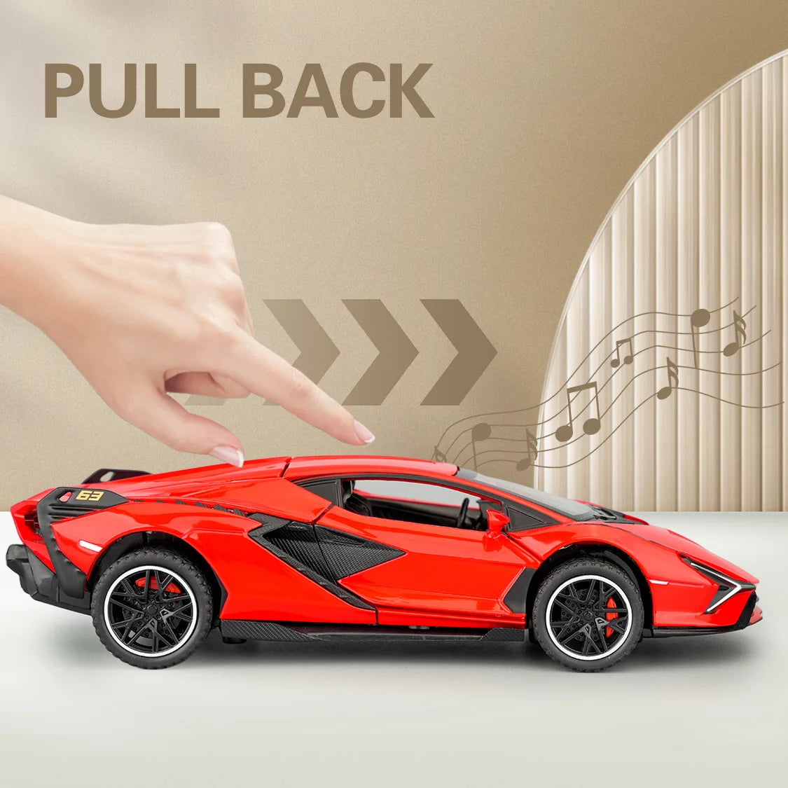Simulation 1:32 Lambo Alloy Super Car Model Sound Light Collective Miniature Voiture Children Boy Diecast Toy Vehicle