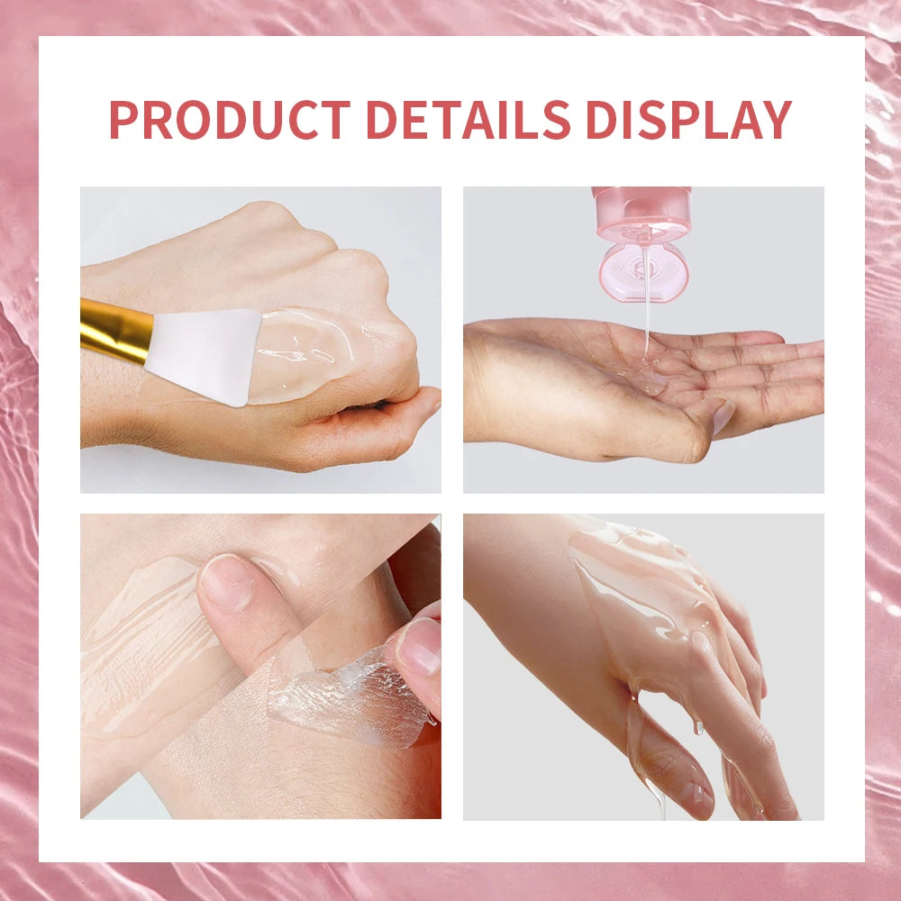 Collagen Overnight Peel Off Facial Mask Set Korean Night Wrapping Mask for Hydration and Skin Tightening Radiance