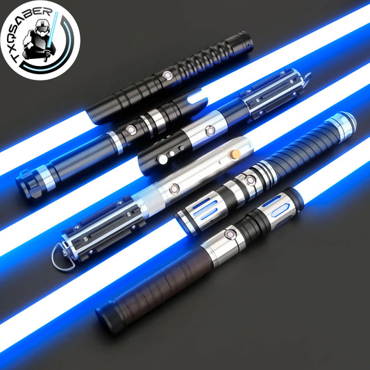 TXQSABER Heavy Dueling Jedi Lightsaber SNV4 PRO With Blaster Smooth Swing Metal Hilt For Adult Cosplay
