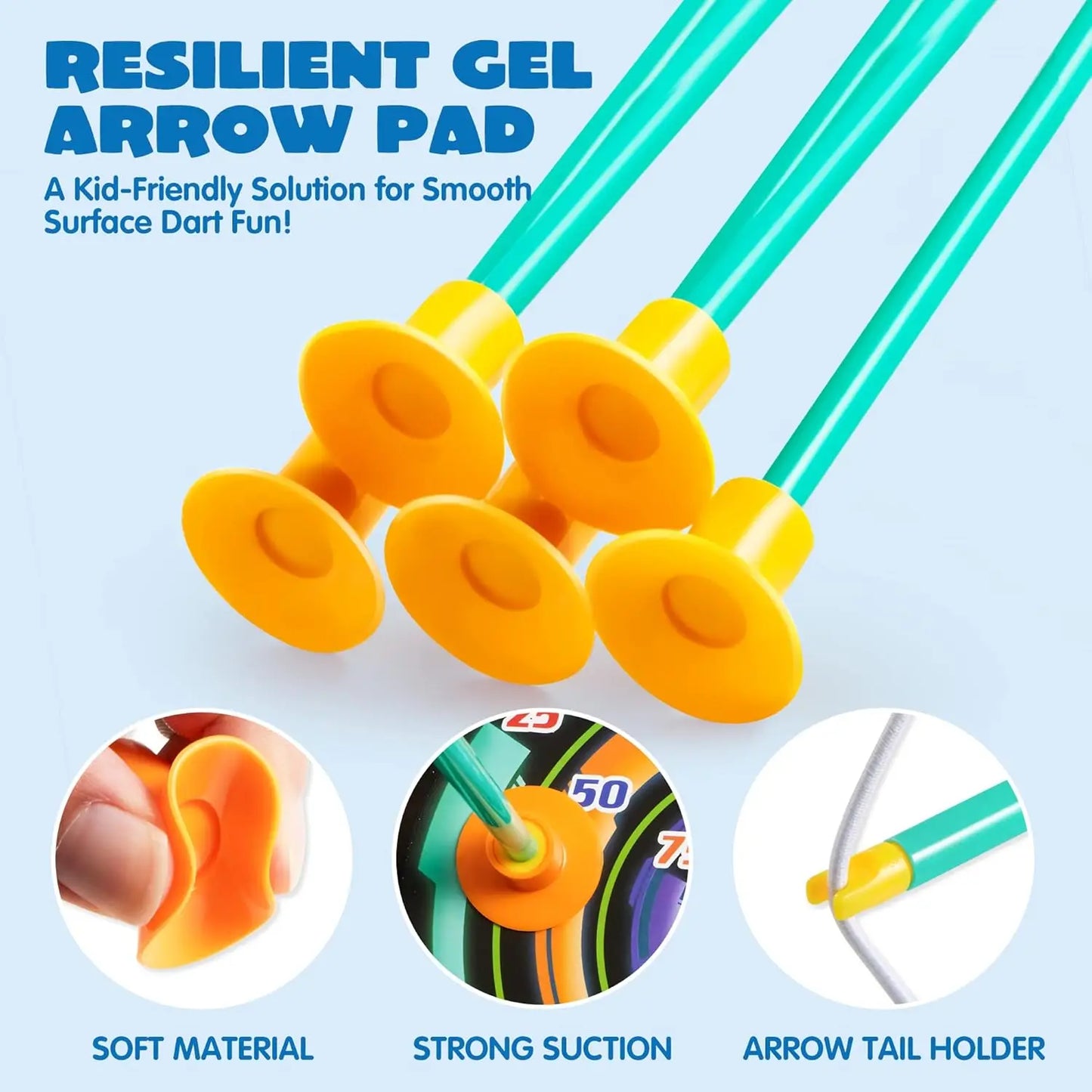 JOYFY Kids Bow and Arrow Set LED Light Up Archery Toy With 9 Suction Cup Arrows Target for Kid Ages 6-12 Outdoor Play Gift