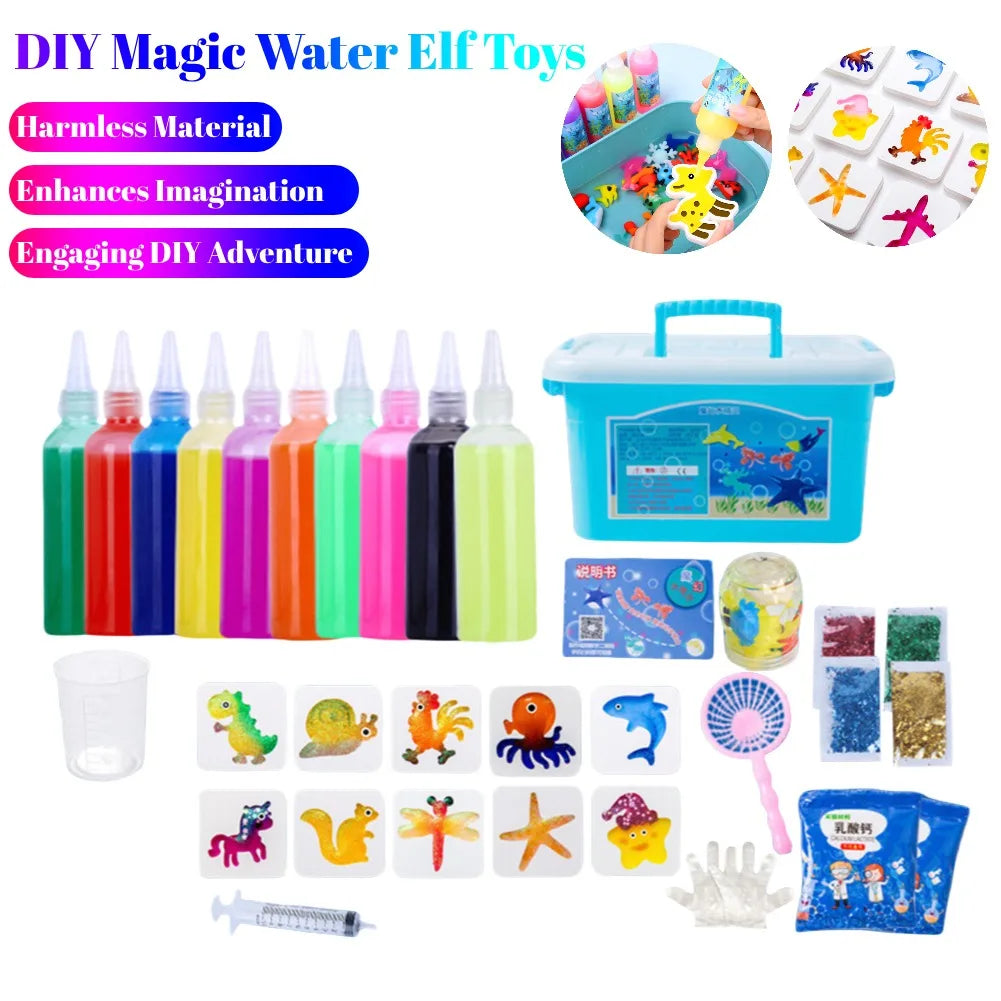 DIY Magic Water Elf Toy Kit For Kids 12 And Up Handmade Craft Painting Gel Ocean Mold Montessori Education Gift
