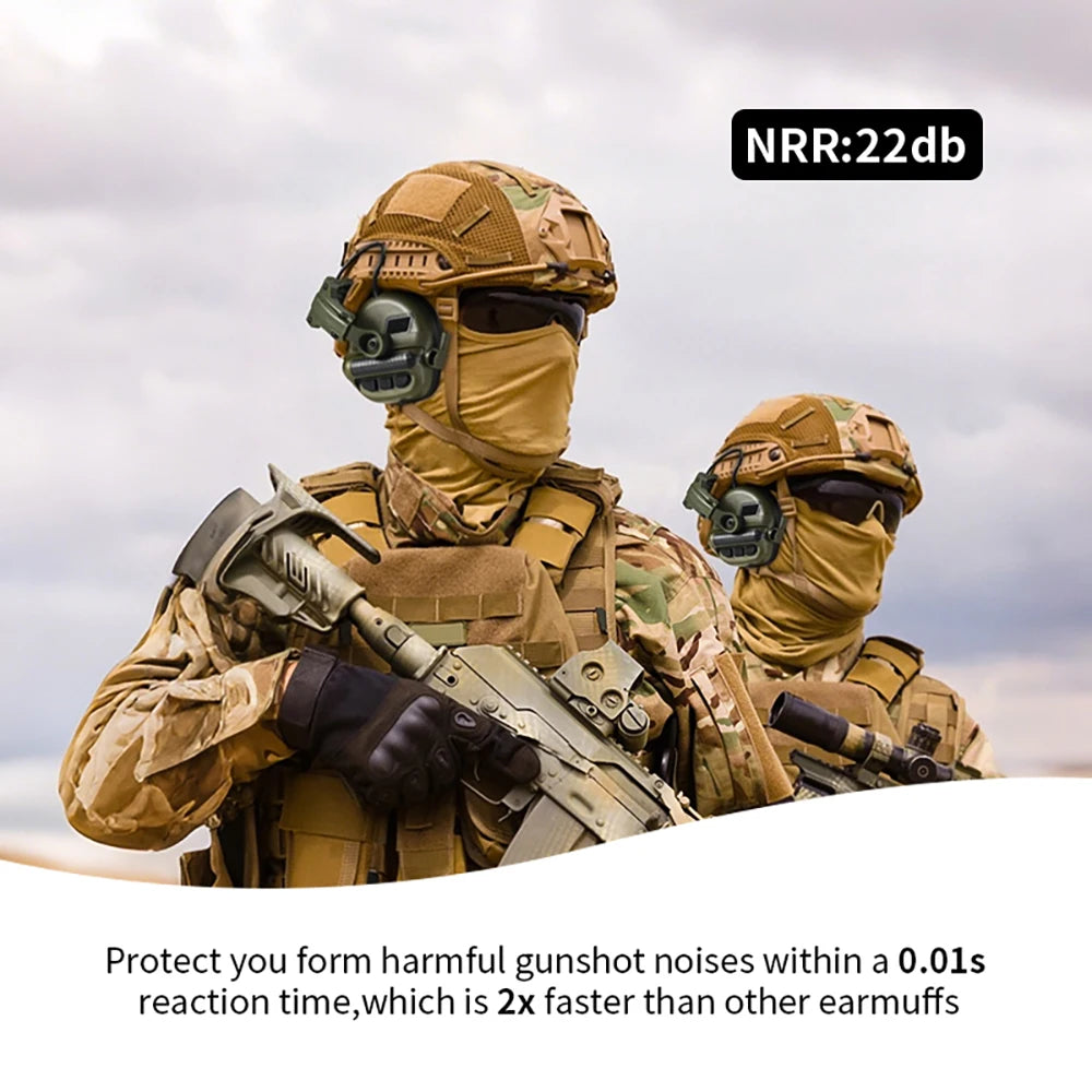 Arm Next Tactical Headset Helmet Version Without Pickup And Active Noise Reduction PTT Shooting Earphone